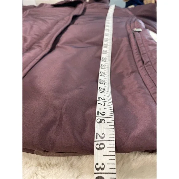 Ellen Tracy Women's Med Purple Double Layer Thermore Down Insulation Puffer Coat - Picture 7 of 10